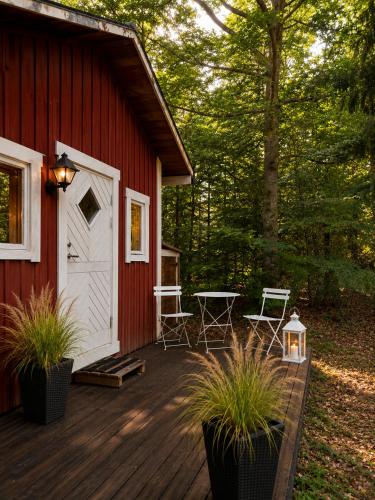 Schwedenmagie Exklusives Schwedenhaus am See mit Boot und Gästehaus (Schwedenmagie Exklusives Schwedenhaus am See mit Boot und Gastehaus) in Hallabro