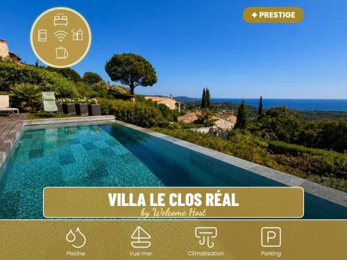 Villa Le Clos Réal, Villa d'exception avec vue mer, piscine chauffée à débordement, Golfe de Saint Tropez - Location, gîte - La Croix-Valmer