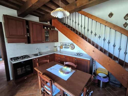virtuve, Casale in pietra sul Lago del Turano - C'era una volta un asino in Castel Di Tora