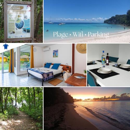KawanNid Plage à 200m, Wifi, Clim, Jardin Privé - Location saisonnière - Grand-Bourg