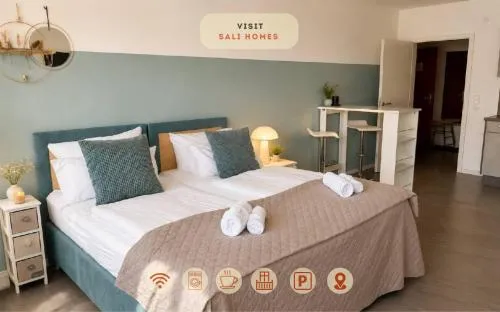 Salí Homes - HZ42 Charming Studio Apartment in Heart of Bayreuth with Balcony in Bayreuth, Deutschland