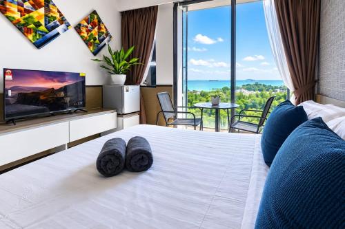 PD D'Wharf The Seabreeze Superior Queen Room Seaview Balcony - Port Dickson
