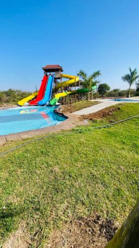 Swimming pool, Tree Tops Game Resort in Mpolonjeni