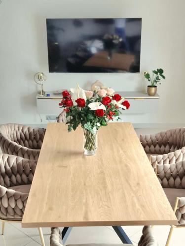 صالة مشتركة/ منطقة التلفزيون, Apartament Przystań Czos (Apartament Przystan Czos) in مراجوا