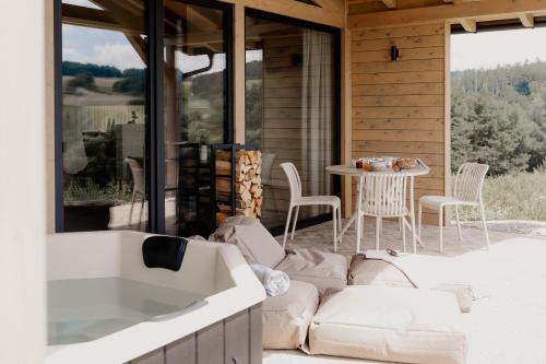 Rõdu/terrass, Hüttenchalets Rhön (Huttenchalets Rhon) in Geisa