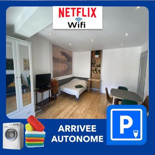 018 CHIC & COSY F1 41m2 HYPERCENTRE WIFI SMART TV NETFLIX