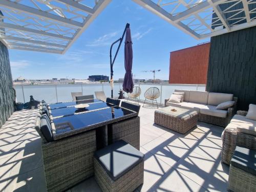 Toit-terrasse avec vue magnifique sur Montpellier