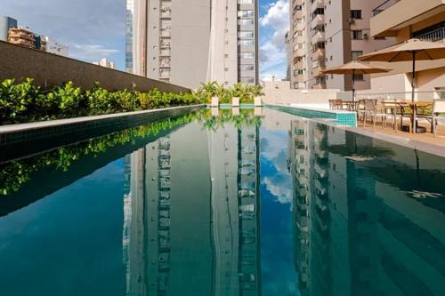 bazen, Apto Novo no Bueno - 2 Quartos, Academia, Piscina Aquecida e Sauna in Bueno