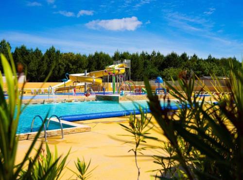 Mobilhome climatisé Seignosse - 3 chambres- 7 personnes - Camping les Oyats - 800m de la plage