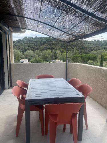 Balcony/terrace, Fleur d 'Oranger - Piscine privative in Roquebrun