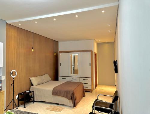 Garagem, Pátio Privativo - Apartamento Completo Moderno
