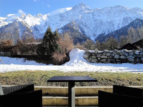 Double room garden access Mont Blanc side