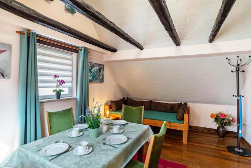 Hotelli välisilme, Ferienwohnung Blaues Haus in Forst