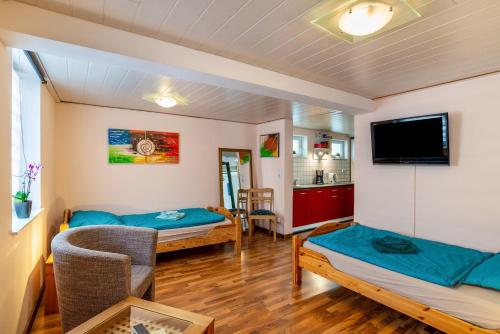 Hotelli välisilme, Ferienwohnung Blaues Haus in Forst