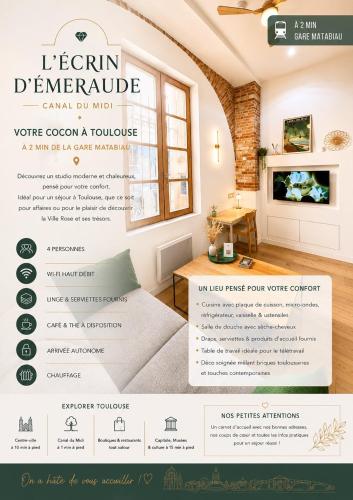 L Écrin d Émeraude avec Mezzanine, Toulouse