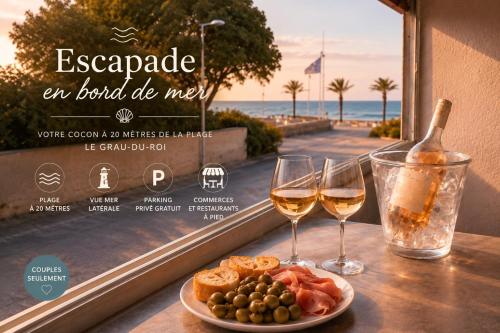 escapade en bord de mer - plage à 20 m - parking privé