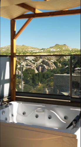 Erkély/terasz, Cappadocia Pegasos Cave Suite Hotel in Uchisar