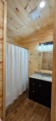Bathroom, Wildwood Cabins in Galmey (MO)