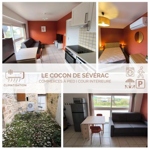 Le Cocon de Sévérac I Clim & cour intérieure