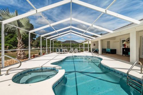 Zwembad, Trailside Pool & Spa Retreat, Near Downtown Inverness in Hernando (FL)
