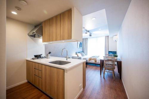 Kitchen, Dash Living Minami Azabu near Shirokane Shopping Street