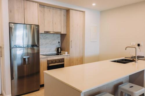Kitchen, 202 - Ocean Views Oceanfront Large Balcony in Rewa