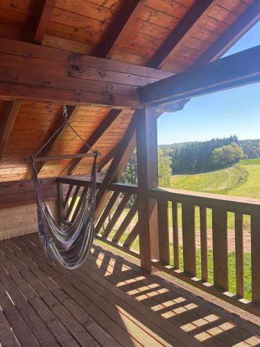 Kilátás, Ferienwohnung Heuboden in Reut