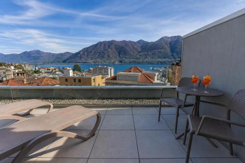 Balcony/terrace, Hotel Muralto Locarno in Locarno