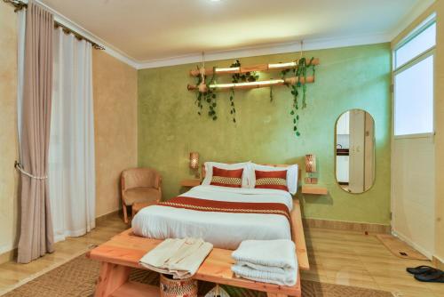 1 double bed