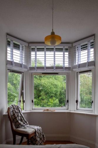 Udsigt, Comhla Cottage Lochwinnoch with cold plunge in Renfrewshire
