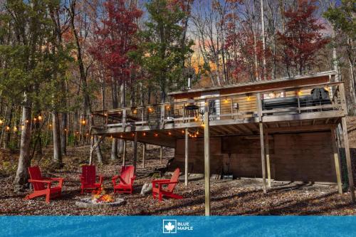 . Cozy Cabin w Lake, Hot Tub, Huge Deck & Fire Pit