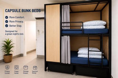 Ágy, Podstel Perth City Backpackers Hostel - Capsule Style Accommodation - Valid passport required to che in Perth városközpont