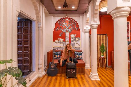Lobby, Madpackers Varanasi in Varanasi