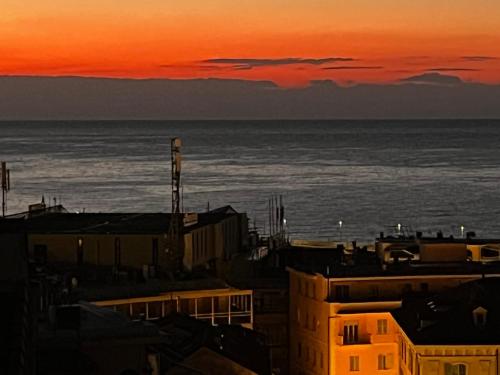 Appartamento tra le finestre blu della pigna