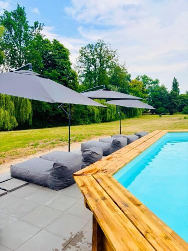 Swimming pool, Gutshaus Groß Helle in Molln (Mecklenburg-Vorpommern)