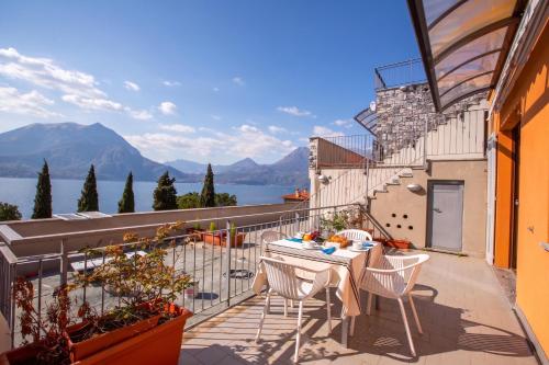 Erkély/terasz, Fontana Del Lago Apartments in Varenna
