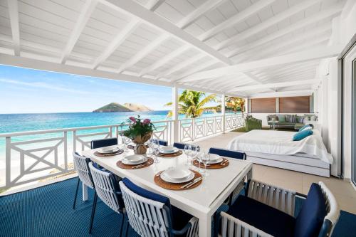 Balkong/terasse, Hotel Baie des Anges in Gustavia