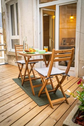 Le Patio de la Gare - T2 coloré, terrasse privée