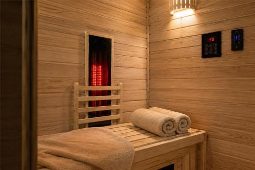Sauna, Ferienhaus Palstek Olpenitz in Olpenitz