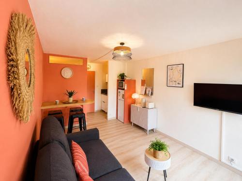 La Grande Motte - Studio double cabine 4-5p - Plage à pied - Parking privé - Terrasse