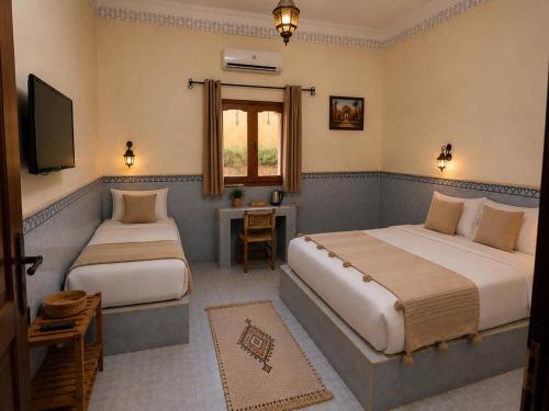 1 double bed