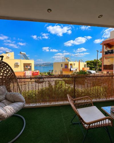 Erkély/terasz, Terra boho apartment in Spithari