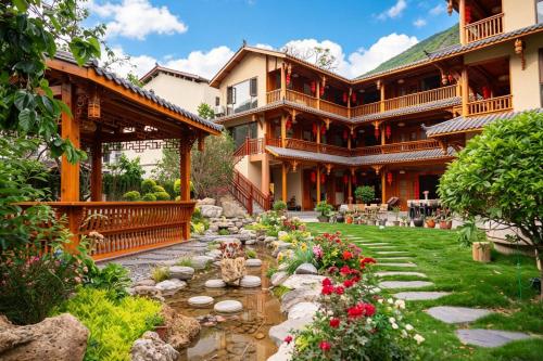 Exterior view, 九寨沟秣马浮岚居 Moma Fulan in Jiuzhaigou