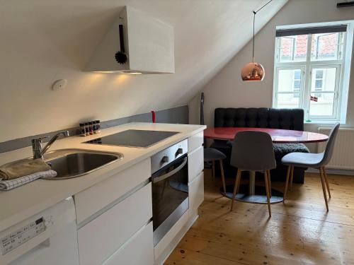 Huset ved springvandet in Randers City Center