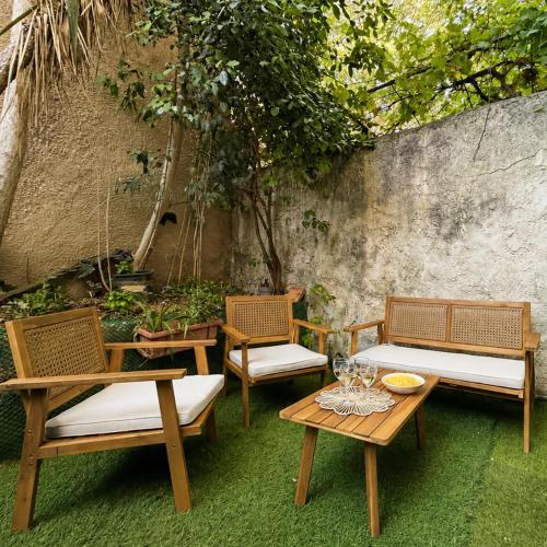T2 climatisé avec Jardin privé à Toulon centre
