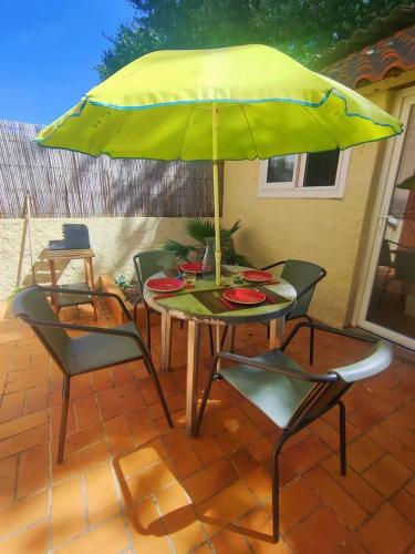Pavillon de vacances 3 chambres au calme parking Canet village 6SPIN20
