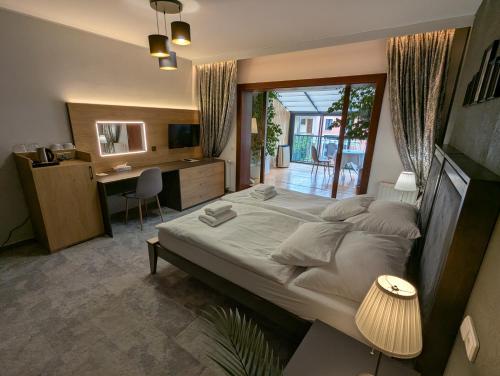 Balkon/teras, Hotel Anton in Telc