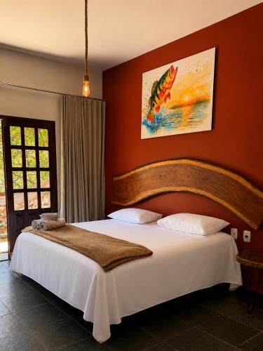 Bed, Pousada Casa Cerrado in Colinas do Sul