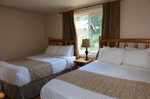 2 queen beds, 1 sofa bed