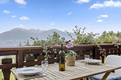 Charmant studio avec superbe vue et balcon in Crans-Montana, Schweiz